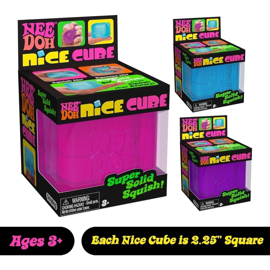 NeeDoh Nice Cube ¨C Solid Squish ¨C Purple