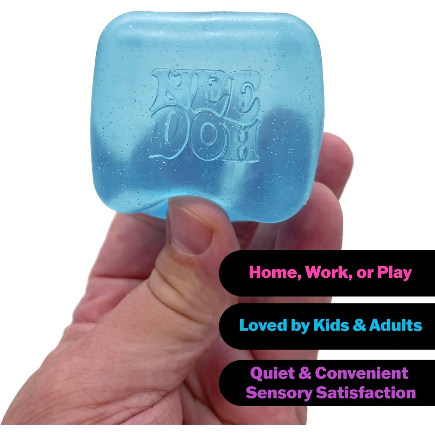 NeeDoh Nice Cube ¨C Solid Squish ¨C Purple
